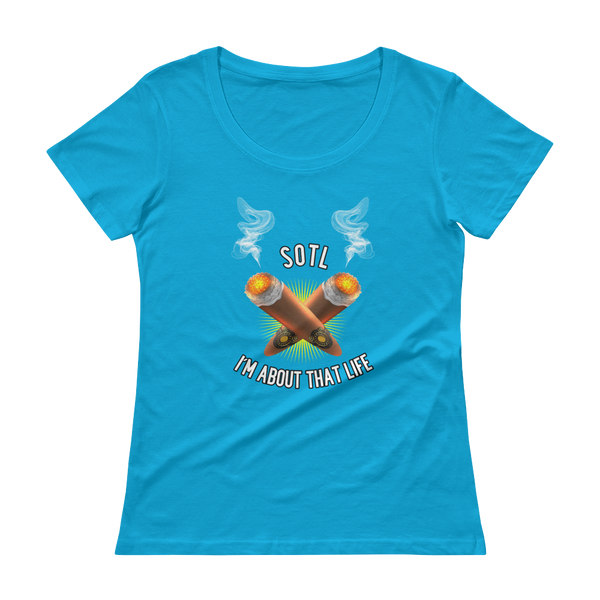 Sisters Of The Leaf - Scoopneck T-Shirt - Quotable Tees Online