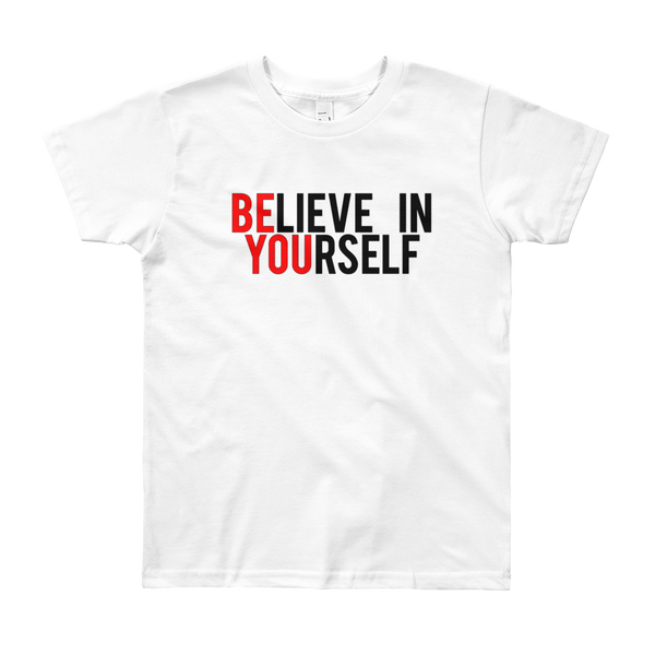 BE YOU / BE YOURSELF - Youth Short Sleeve T-Shirt - Quotable Tees Online