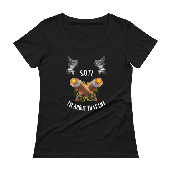 Sisters Of The Leaf - Scoopneck T-Shirt - Quotable Tees Online
